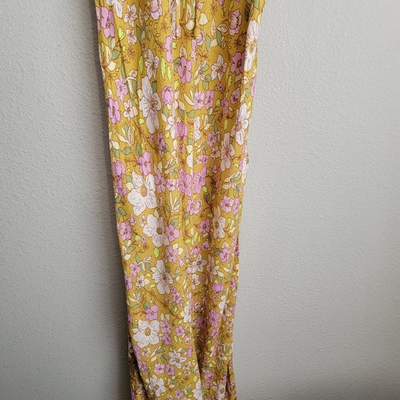 Free People All I Wanted Maxi Slip in Mellow Yellow size M NWT - Picture 4 of 8